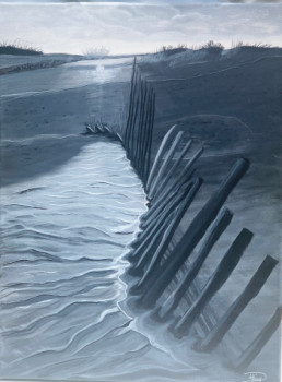 Named contemporary work « Au bout c’est la mer », Made by HéMY
