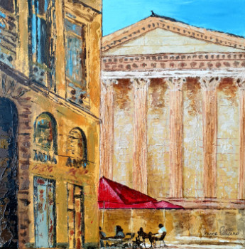 Named contemporary work « La Maison Carrée, Nîmes », Made by FRANCE FRANCE PELLICANO