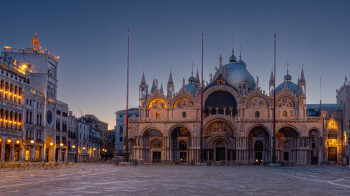 Named contemporary work « PIAZZA SAN MARCO », Made by /MARIE CHRISTINE BARNEAUD