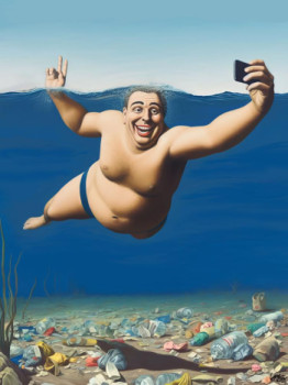 Named contemporary work « Selfie », Made by KIKá GóMEZ ILIAN