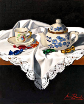 Named contemporary work « Té y caramelos. », Made by NEUS BRUNET CAPDEVILA