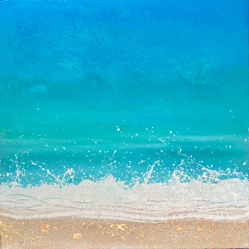 Named contemporary work « Comme une caresse sur le sable », Made by BRIGITTE DRAVET