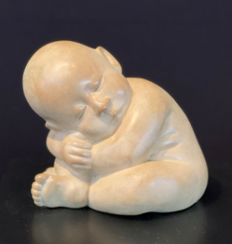 Named contemporary work « Bébé Rêveur », Made by CORINNE CORINNE RIOTTE