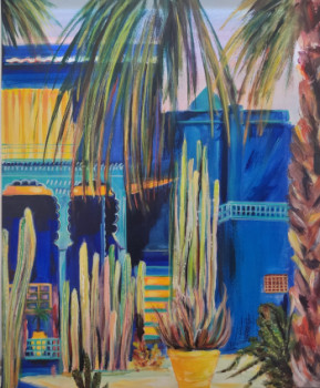 Named contemporary work « Jardin Majorelle 5 », Made by CLICKART+