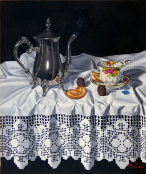 Named contemporary work « 383 TÉ EN LA MESA », Made by NEUS BRUNET CAPDEVILA