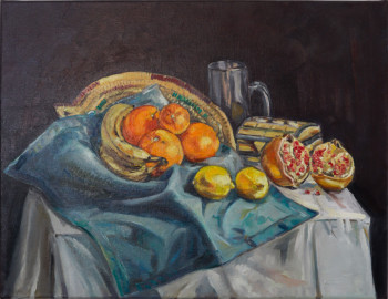 Named contemporary work « Bananes : Nature Morte Orientaliste », Made by MOHSINE