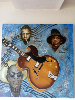 Named contemporary work « Portraits d'artistes de jazz », Made by NATHALIEP259