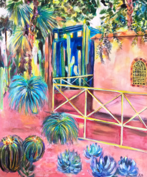 Named contemporary work « Jardin Majorelle 6 », Made by CLICKART+