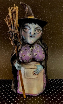 Named contemporary work « Sorcière/witch », Made by DEEDEE DE MILLE