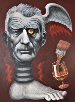 Named contemporary work « Samuel Beckett, retrato absurdo a la hora del te », Made by TAUDI