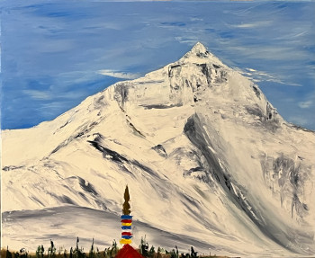 Named contemporary work « L'EVEREST, tout est possible... ou presque », Made by JEAN PIERRE SALLE