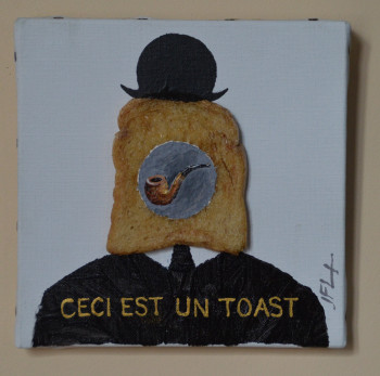 Named contemporary work « Toast en Hommage à Magritte », Made by JEAN-FRANçOIS LESENFANS