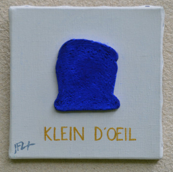 Named contemporary work « Toast en hommage à Yves Klein », Made by JEAN-FRANçOIS LESENFANS