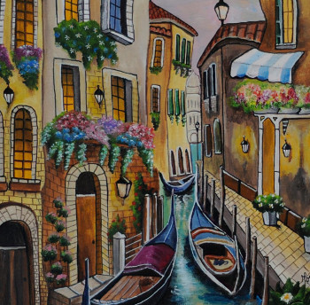 Named contemporary work « Venise », Made by MORGAN