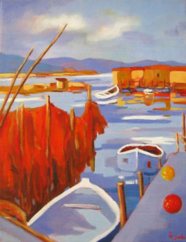 Named contemporary work « Sète, la Pointe Courte », Made by JEAN-NOëL LE JUNTER