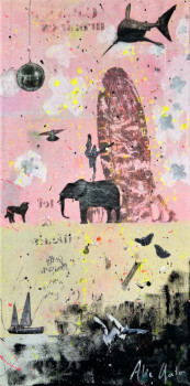 Named contemporary work « Ici et ailleurs », Made by ALIE GATO