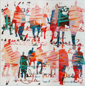 Named contemporary work « Inflexion », Made by DE LUCA