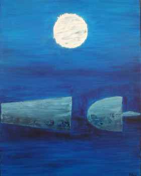 Named contemporary work « Sous la Lune », Made by CéLINE CORRE