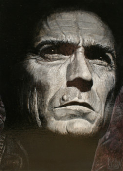 Named contemporary work « Clint Eastwood », Made by RICHY WAM K