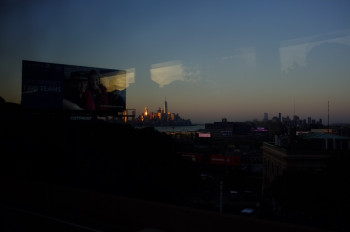 Named contemporary work « NYC view from the bus », Made by HERVE PEZZINI