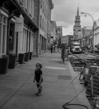 Named contemporary work « Young boy in Montreal », Made by HERVE PEZZINI