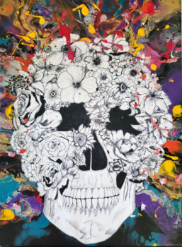 Named contemporary work « Blossom of Death », Made by RACHEL MATHIEU