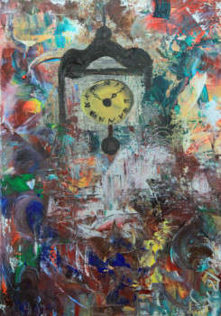 Named contemporary work « Time », Made by JJNELLY