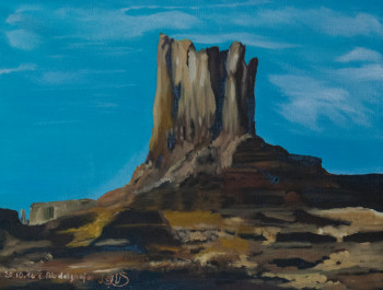 Named contemporary work « Fels des Monument Valley », Made by ABDELGHAFAR