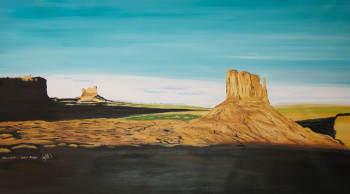 Named contemporary work « Monument Valley Panorama », Made by ABDELGHAFAR