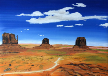 Named contemporary work « Monument Valley », Made by ABDELGHAFAR