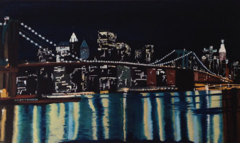Named contemporary work « New York's Brooklin Bridge », Made by ABDELGHAFAR