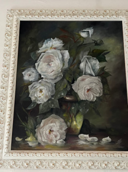 Named contemporary work « Les roses blanches », Made by STEFANI