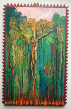 Named contemporary work « Forêt Christique », Made by JEAN-FRANçOIS LESENFANS