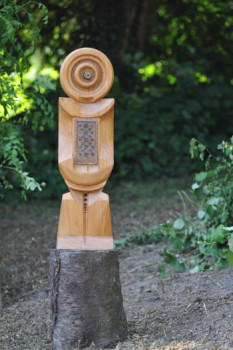 Named contemporary work « Totem Robot », Made by VINCENT D.