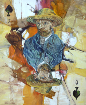 Named contemporary work « Van Gogh valet de pique », Made by GILLES CHAMBON