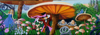 Named contemporary work « Alice et les amis », Made by ARLETTE. B.MARQUEYROL