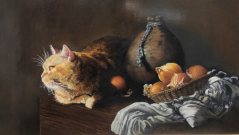 Named contemporary work « Le chat », Made by LOUIS-MARIE BELLIOT