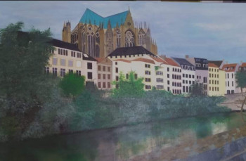 Named contemporary work « Quartier des roches : le Chevet », Made by JOCELYNE FURST