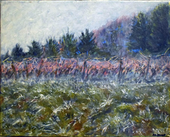 Named contemporary work « Frosted Vineyards II », Made by SBBOURSOT