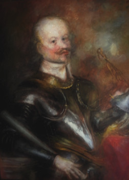 Named contemporary work « D'après Anthony Van Dyck, Sir Kenelm Digby », Made by LA CIGOGNE