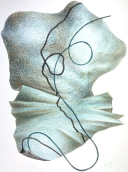 Named contemporary work « 3 Dimensionen », Made by SABINE SIMBöCK