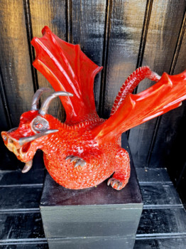 Named contemporary work « Dragon », Made by LES POTS DU LéZARD