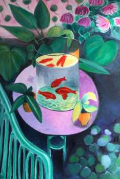 Named contemporary work « Les poissons d’après Matisse », Made by GERALDINE BERNARDOT