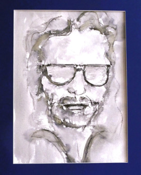 Named contemporary work « Stilsicherer Schatten: Charisma hinter der Sonnenbrille », Made by HORST LUDWIG  "ALKUHL"