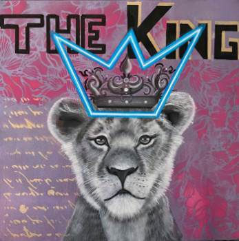 Named contemporary work « The King lion », Made by LEA OLIVEIRA