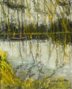 Named contemporary work « eaux dormantes », Made by CORINNE QUIBEL