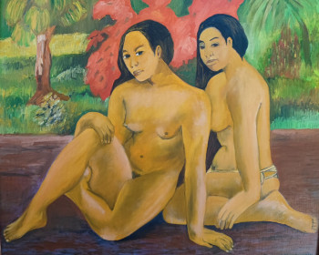 Named contemporary work « " Les femmes de Gauguin " », Made by MARC DANCRE