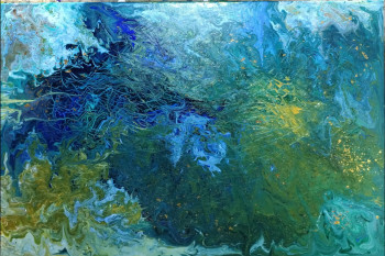 Named contemporary work « Ocean Garden », Made by LINDA RACHDI