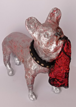 Named contemporary work « Bouledogue français », Made by FRéDéRIC TOSTAIN