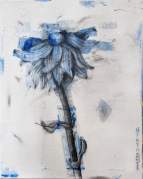 Named contemporary work « die kleine Blaue », Made by JOSEF HIRTHAMMER